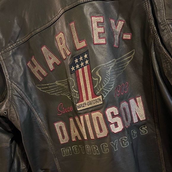 Harley-Davidson Men's Long Way Leather Jacket, 98089-15VM - Picture 3 of 4